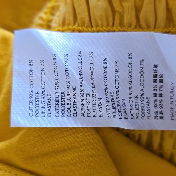 Anthropologie Maeve Yellow Gingham Smocked Halter Neck Plunge Tank Size Large - Picture 10 of 11